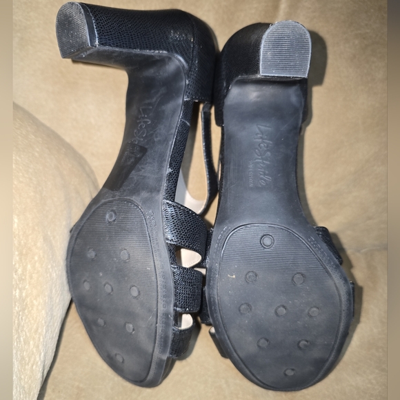 LifeStride Caramel Women's High Heels By LifeStride Black Size 9.5M - Picture 5 of 8